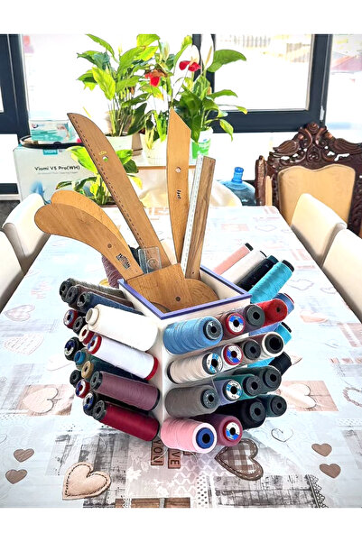 Kanca İplik Koyma Standı, 64 Adet Kapasiteli, 3D baskı istenilen renkte baskı...