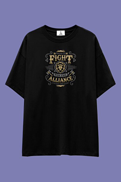 UmbraWear World of Warcraft Faction Series majica | Unisex 100% pamuk, crno-b...