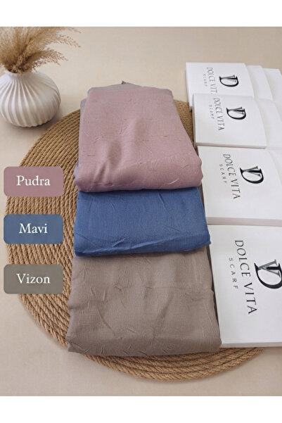 Altınoluk Tekstil Dolce Vita Orjinal Ütü Gerektirmeyen Bambu Kraş Şal 3'lü Paket