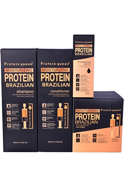 Protein Queen Brazilian Professional Hair Treatment Set, Moisturizing & Hair ...