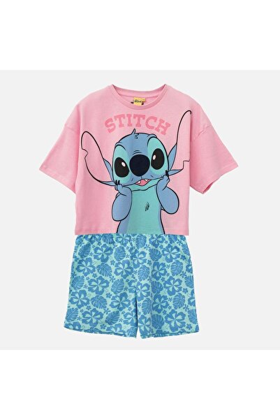 OEM Set pijama damă din bumbac, model Stitch, Small-Medium – confort de noapt...
