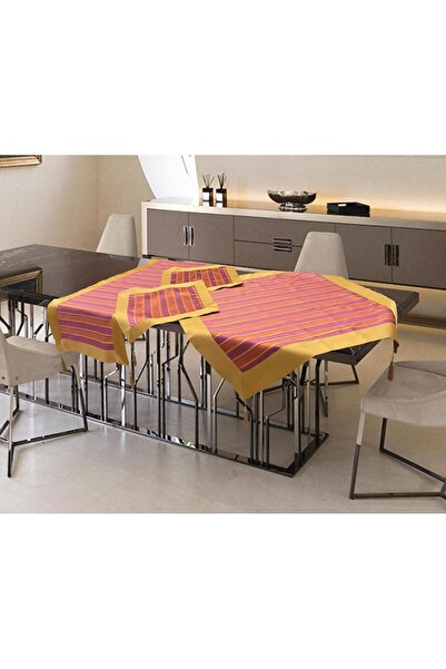 Linea Home ΣΕΤ 7ΤΜΧ ΚΑΡΕ ΣΑΤΙΝΕ ΖΑΚΑΡ ΜΕ ΦΑΣΑ MAGENTA ΤΕΜΑΧΙΩΝ LH2065016-2