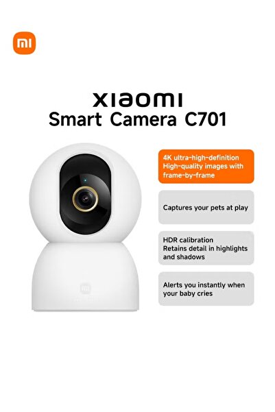 Xiaomi C701 4K 8MP Pan/Tilt Indoor Smart Camera House WiFi Security Camera | ...