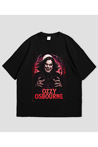 Grafftee Clothing Ozzy Ozbourne Printed Unisex Oversize T-Shirt