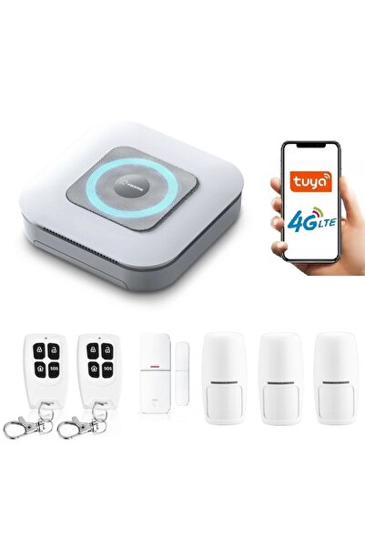 OnShop Alarma Wireless Sirena GSM, Functioneaza cu cartela SIM, Onshop, Tuya ...