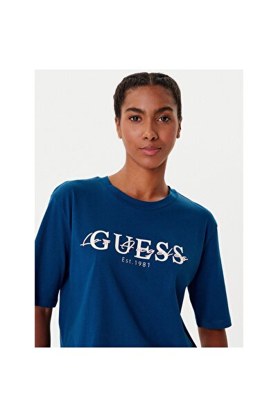 Guess Tricou de damă V5YI02I3Z14 Albastru