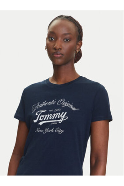 Tommy Jeans Γυναικείο T-shirt DW0DW21404 Πολύχρωμο