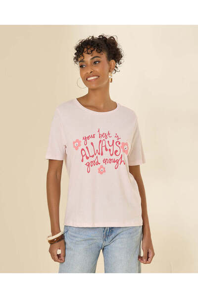 REDTAG Women Printed Plain T-Shirt
