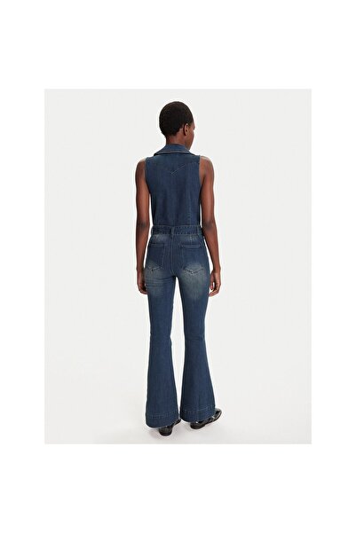 Desigual Salopetă de damă 25WWDD07 Bleumarin