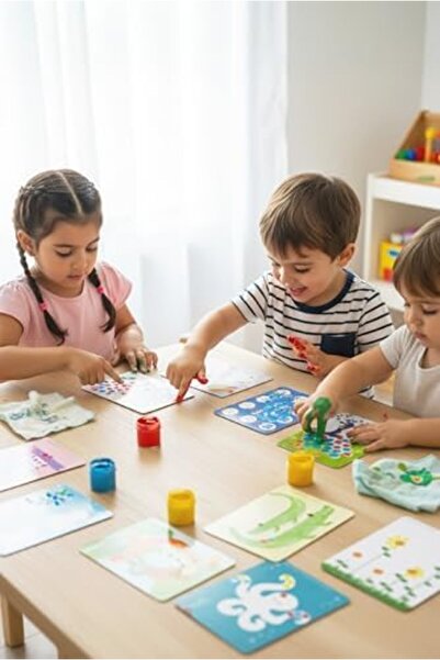 Yıldızan بطاقات أنشطة الرسم بالأصابع القابلة للمسح من DUCA MALL TOTS & FOLKS ...