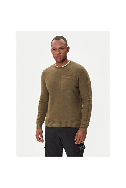 Aeronautica Militare Pulover bărbătesc 252MA1586UL00904 Verde