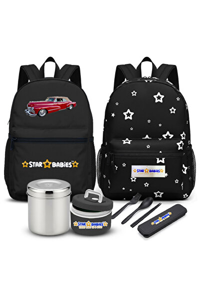 STAR BABiES Ultimate School Gear Pack – Includes 2 Lightweight Patterned Back...