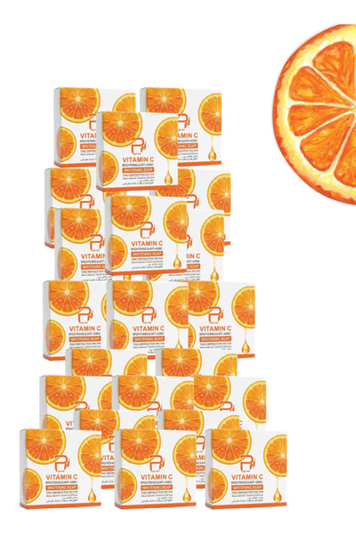 PYRON 21 Pieces Vitamin C Brightening And Anti-Aging Whitening Soap Orange 10...