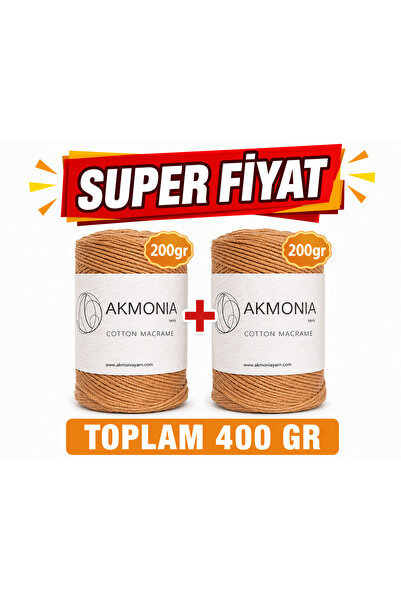 Premium Makrome ipi zincir ip 200gr x 2 Toplam 400 GR çanta ipi supla ipi dekor ipi örgü ip