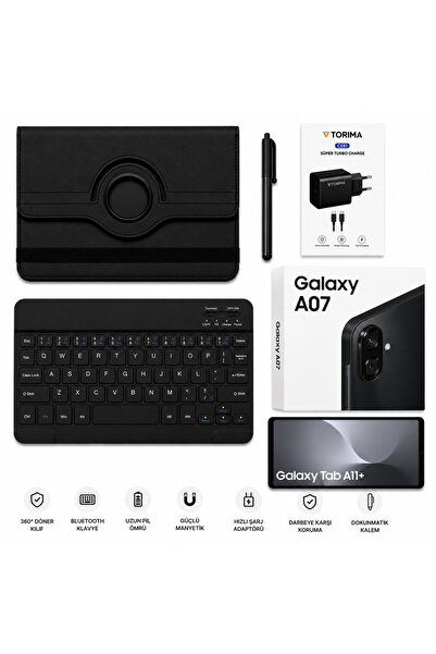 Samsung Galaxy Tab A11+ 6 GB 128 GB Gümüş Tablet (Samsung Türkiye Garantili)A...