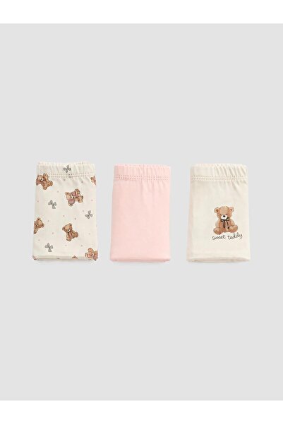 LC Waikiki Printed Girls' Cotton Boxer 3-Pack (W6)