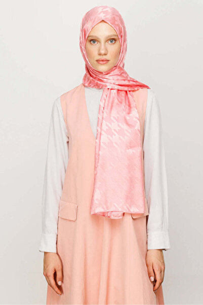wesscollection شال نسائي منسوج من الجاكار اللامع بنقشة مخالب الغراب 75x185 سم