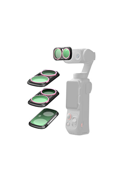 TELESIN Insta360 Luna Ultra Uyumlu Filtre Seti (CPL+VND2-32+ Black Diffusion)