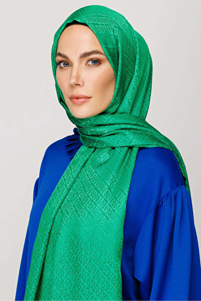 wesscollection شال نسائي منسوج من الجاكار اللامع بنمط سلسلة 75x185 سم