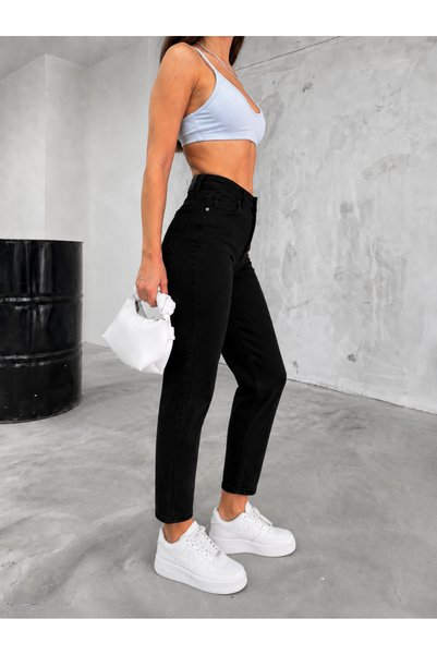 sion jeans Women's Boyfriend High Waist Black Mom Jeans Daily Wear (2026)