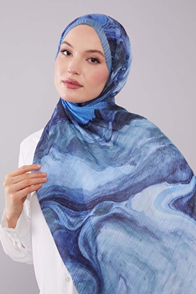 Levidor Baby Blue Aura Muslin Shawl