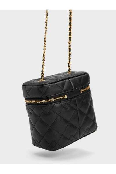 Charlene Nezu Quilted Boxy Bag - Black
