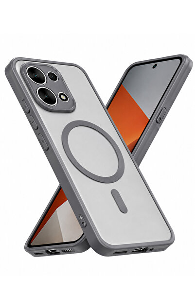 Nezih Case Redmi Note 13 Pro 5G Uyumlu Magsafe Sarj Destekli Mat Görünümlü Şı...