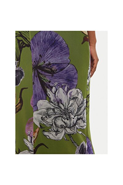Desigual Fustă maxi de damă 25WWFK03 Verde