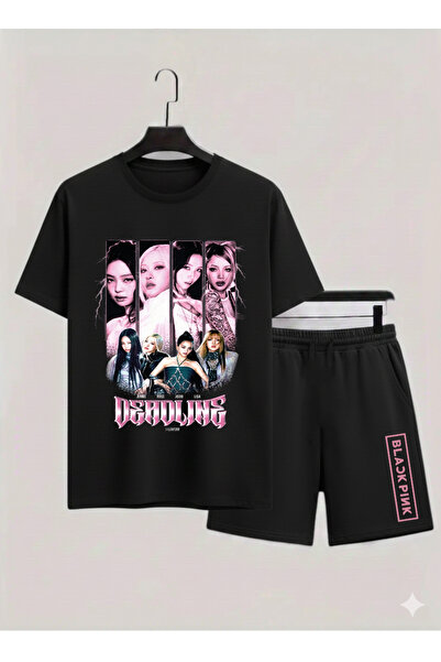 MAGORS Blackpink K-Pop Band Printed Cotton Short Sleeved Children's Tshirt-Sh...