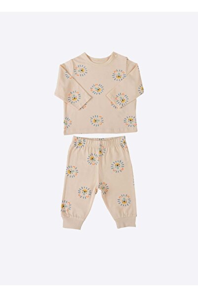 kitikate Organic Cody 2-Piece Pajama Set Natural