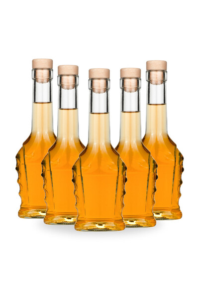 LimArt Set 5 Sticla, 250 ml, design elegant, cu dop sintetic tip ciuperca, pe...