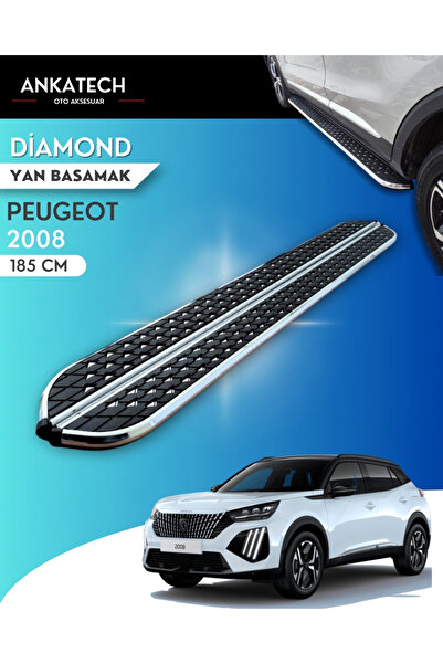 ANKATECH Peugeot 2008 2 Diamond Krom Yan Basamak 185 Cm 2020 Üzeri