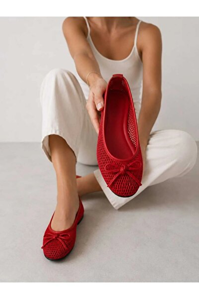 StWenn Γυναικεία διχτυωτά παπούτσια Mary Jane Ballerina με αγκράφα, αναπνεύσι...