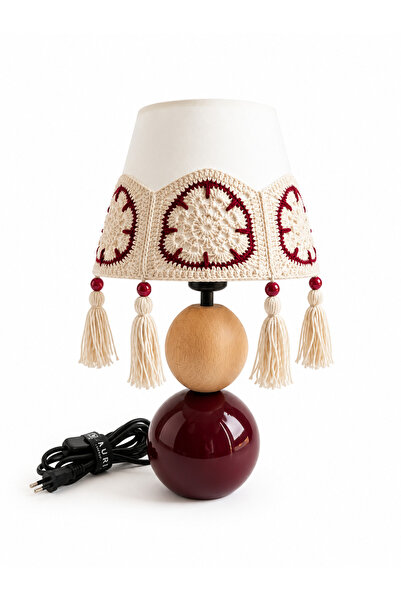 Kauri Studio Bohemian Wooden and Metal Body Colorful Macrame Braided and Tass...