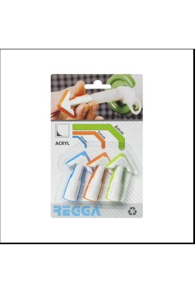 REGGA Set Aplicator pentru etanșeizant acrilic portocaliu, 3, 5, 8mm