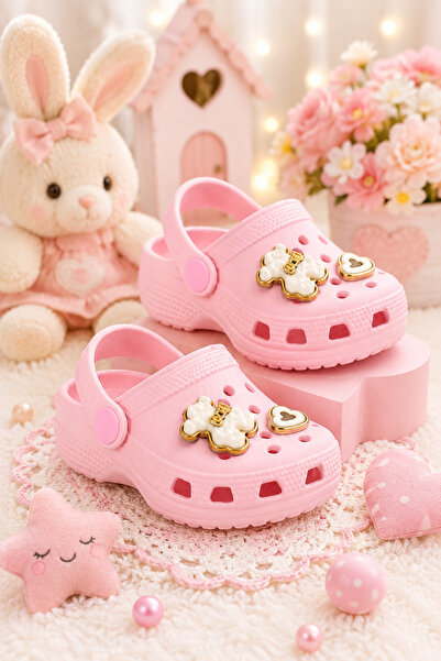 babelia Girl's First Step Slippers Pink Lightweight Non-Slip Orthopedic Eva D...