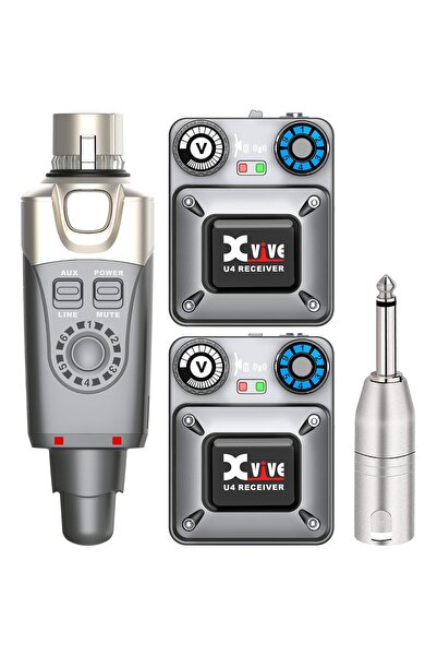 Xvive XV-U4R2 1 Verici + 2 Alıcılı Kablosuz In-ear Monitör Sistemi