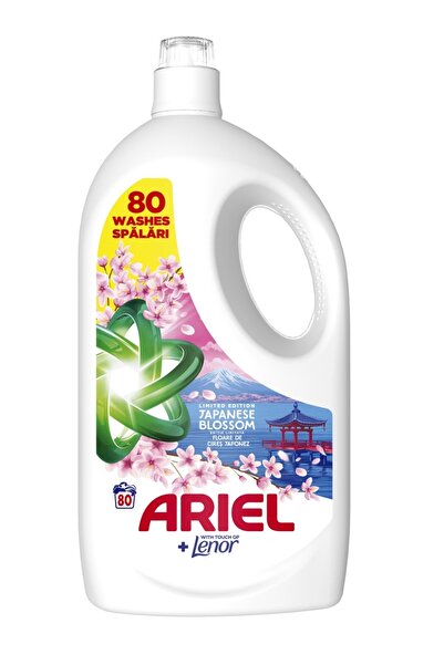 Ariel Detergent lichid de rufe Ediție Limitată cu parfum de flori japoneze, 8...