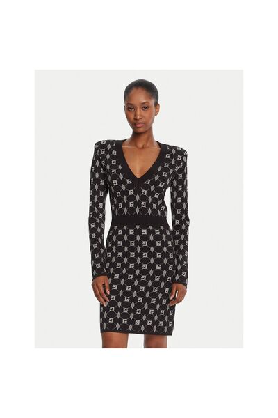 Gaudi Rochie tricotată de damă 521FD13005 Negru