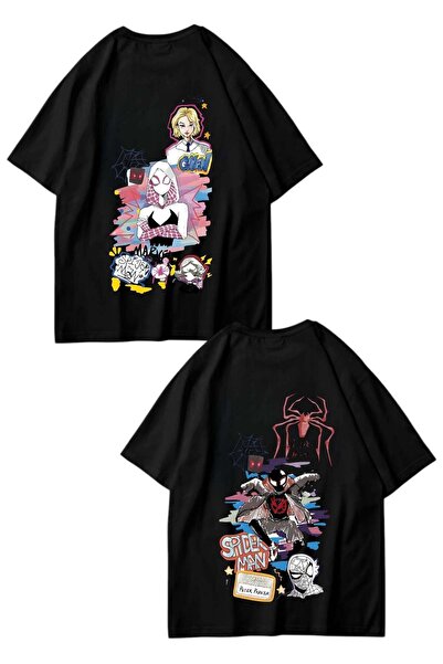 Carpe Black Cartoon Gwen Oversize T-shirt