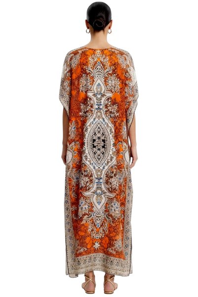 NO BRAND Women's Elegant Kaftan Maxi Dress