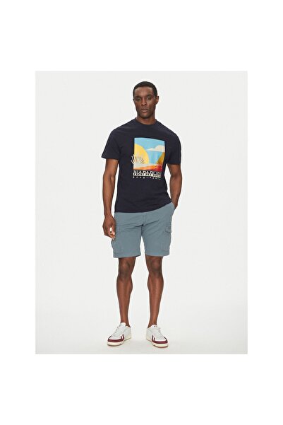 Napapijri Tricou bărbătesc NP0A4IE31761 Bleumarin