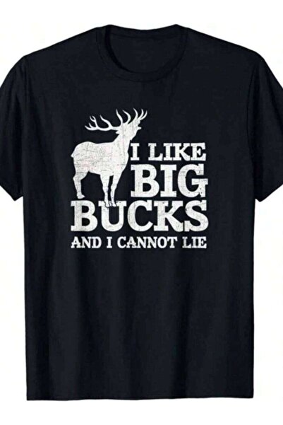 4Car تي شيرت للجنسين بطبعة Like Big Bucks And I Cannot Lie |   هدية لمحبي صيد...