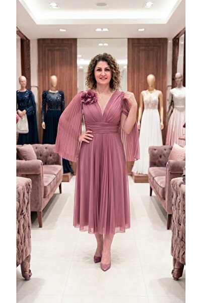 DagaFashion Rochie de ocazie Iris roz-plamaniu
