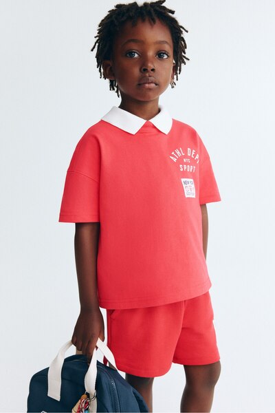 H&M Pamuklu ve Baskılı Oversize Tişört