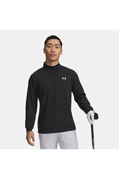 Under Armour تي شيرت رياضي تيري تريند للرجال باللون الأسود