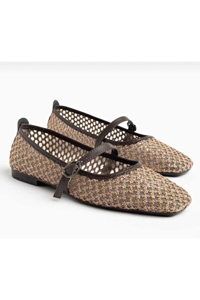 runa shoes Γυναικείες ψάθινες μπαλαρίνες Amalfi