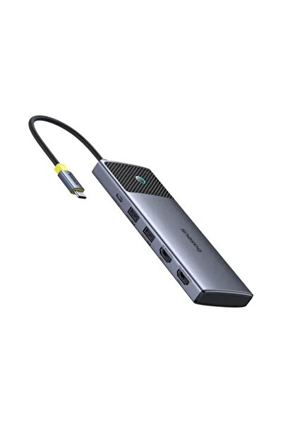 Baseus Stație de andocare Metal Gleam Series II 7-în-1, cu conector PC USB-C,...