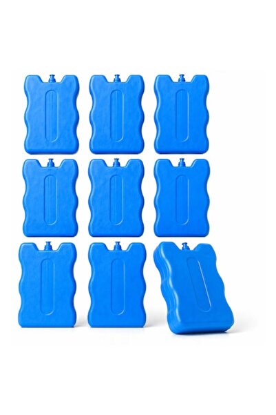 SHOPIENS Set de 9 plăcuțe frigorifice reutilizabile, albastre, de 220 ml, pen...