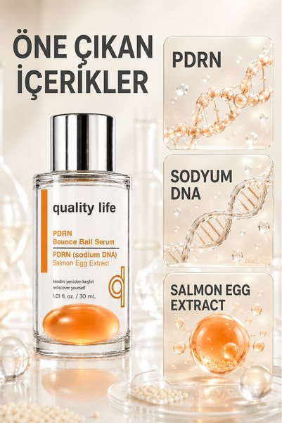 Quality Life Pdrn Salmon Dna Bounce Ball Nad+ Serum Skin Repairing Regenerating Rejuvenating Dual Phase